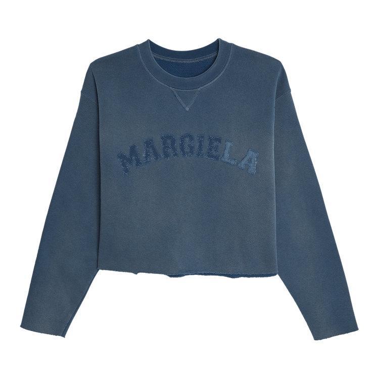 Maison Margiela Logo Faded Sweatshirt "Blue"