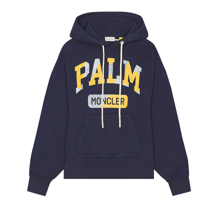 Moncler Genius x Palm Angels Logo Hoodie "Dark Blue"