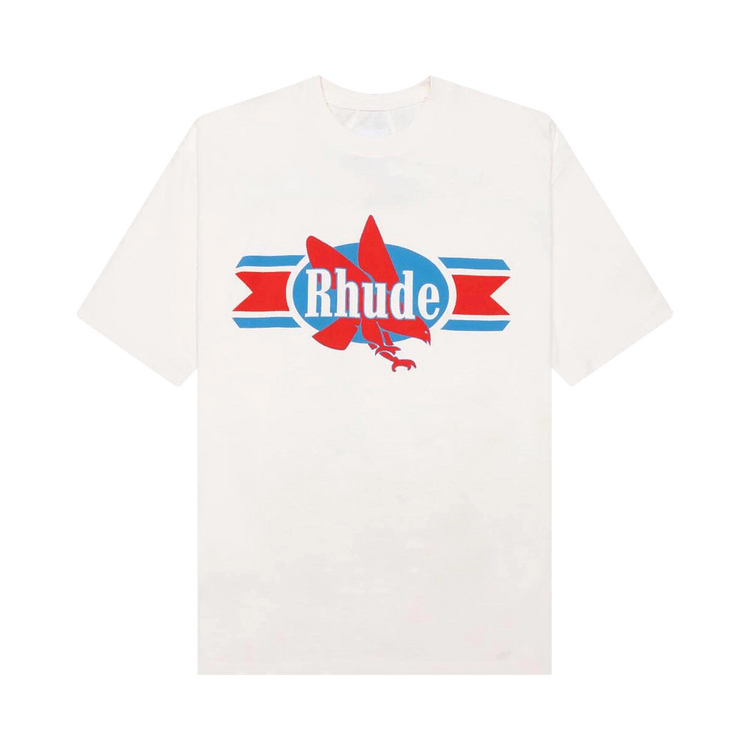 Rhude Chevron Eagle Tee "Vintage White"
