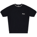 Rhude Logo Knit Tee "Black/Ivory"