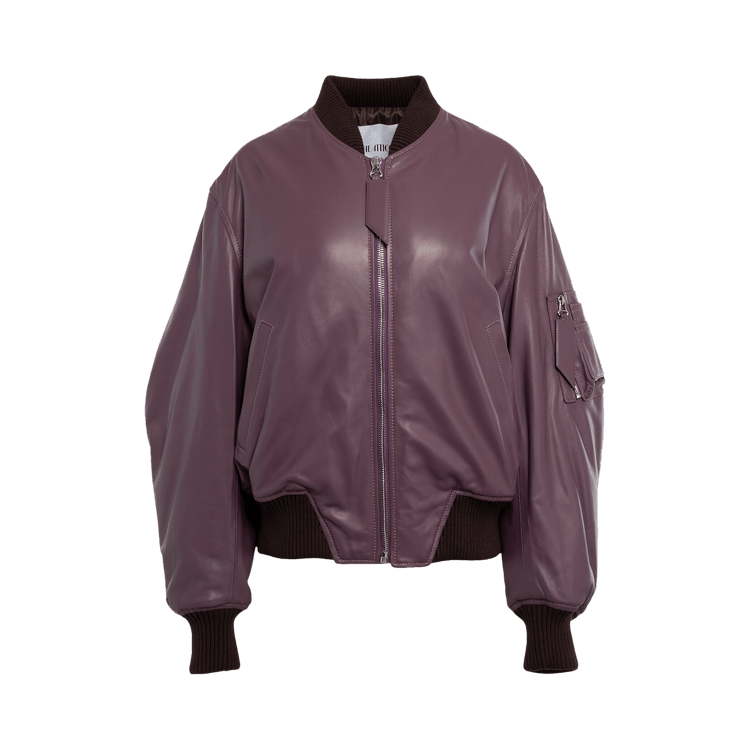 The Attico Anja Bomber Jacket "Mauve"
