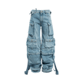 The Attico Cargo Jeans "Sky Blue"