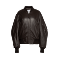 The Attico Anja Bomber Jacket "Dark Brown"
