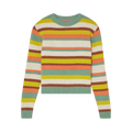 The Elder Statesman Prima Stripe Crew "Multicolor"