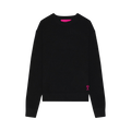 The Elder Statesman Simple Crew "Black/Electric Pink"