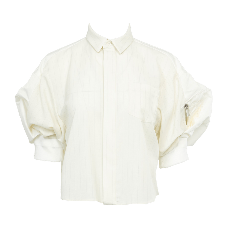 Sacai Chalk Stripe Shirt "Off White"