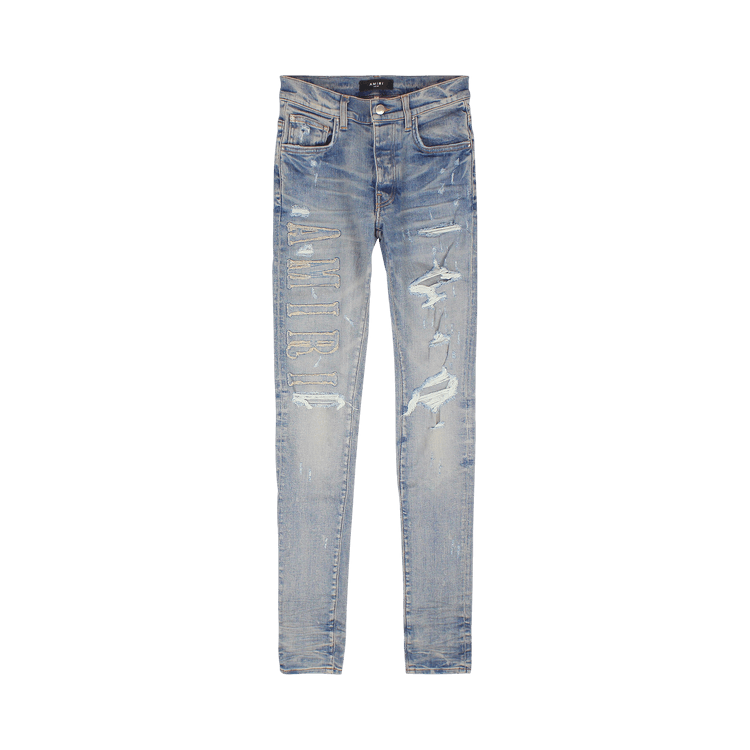 Amiri Denim Logo Appliqué Jean "Clay/Indigo"