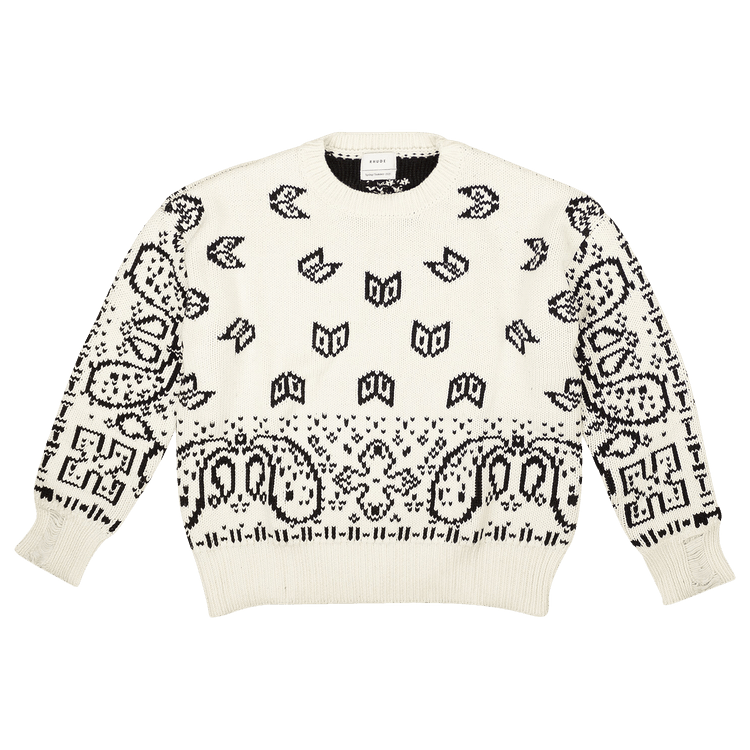Rhude Lounge Sweater "White/Black"