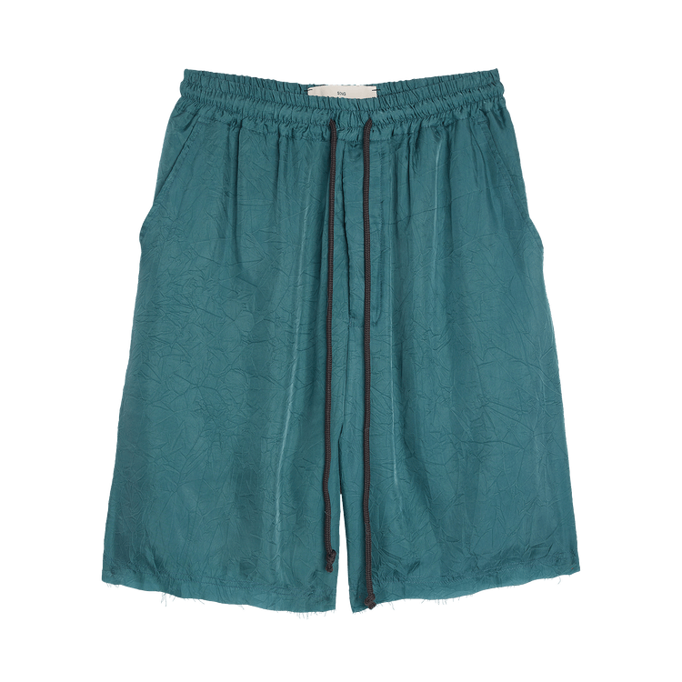 Song for the Mute Raw Lined Elasticated Shorts "Blue"