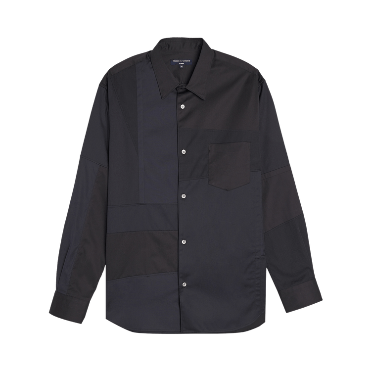 Comme des Garçons Homme Plus Satin Jacquard Dobby Mix Shirt "Black Mix"