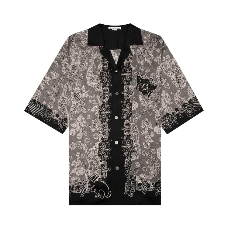 Acne Studios Button Up Shirt "Black/Ecru"
