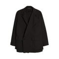 Y's O-Short Jacket With Gusset Pocket 'Black'