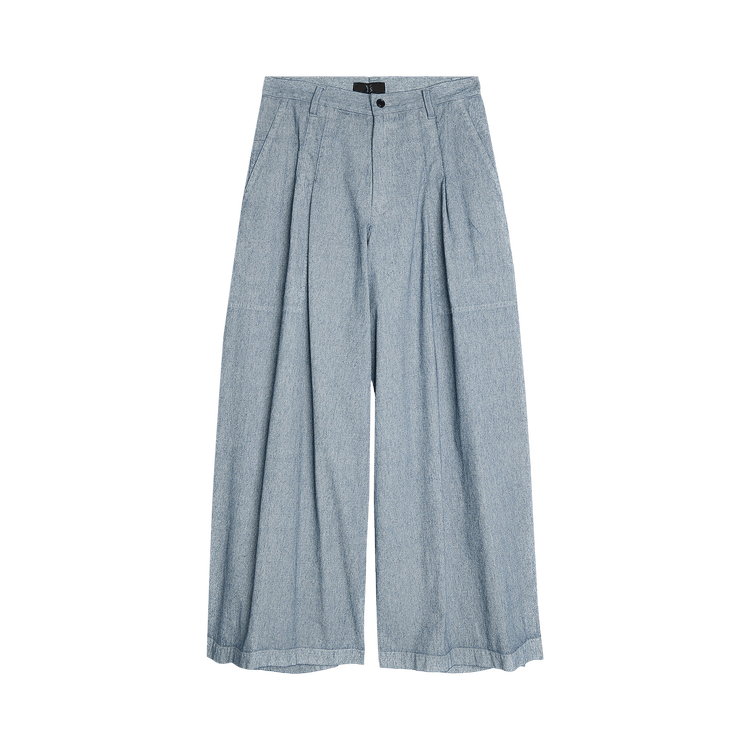 Y's U-2 Tuck Wide Pant 'Blue'