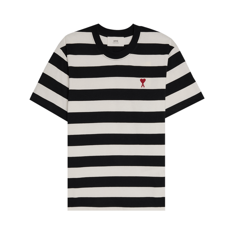 Ami Striped T-Shirt "Black/White"