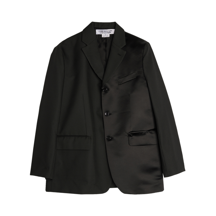 Comme des Garçons Stripe Asymmetric Jacket "Black"
