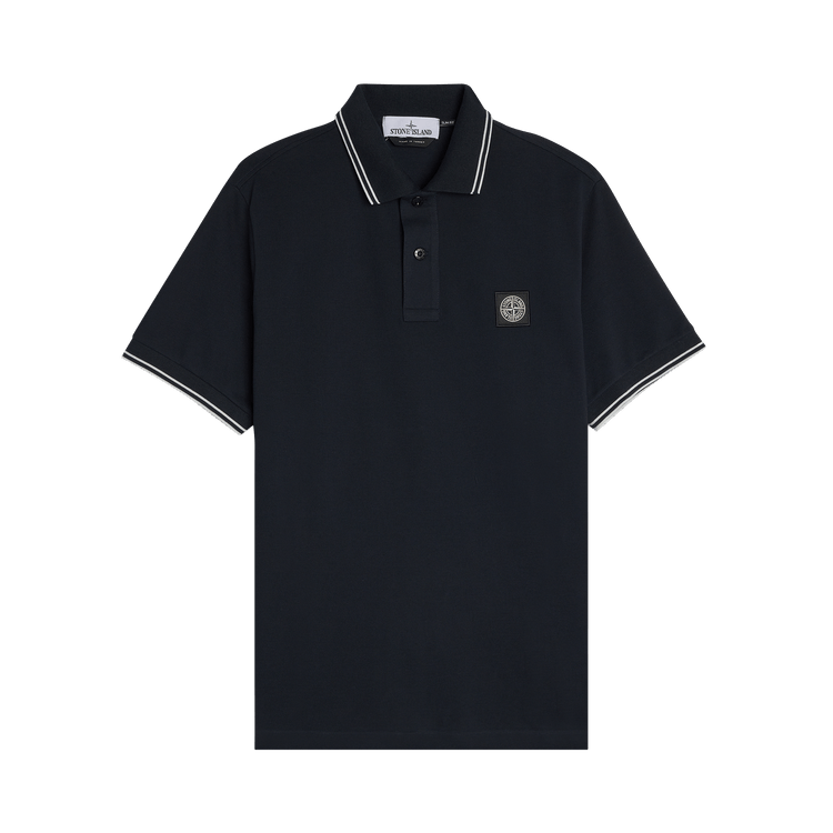 Stone Island Compass Patch Logo Polo Shirt "Navy Blue"