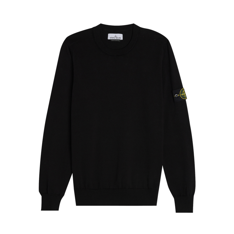Stone Island Regular Fit Logo Patch Sweater "Black"