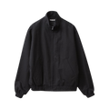 Auralee Washed Finx Silk Chambray Blouson "Black Chambray"