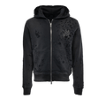Amiri Logo Shotgun Zip Hoodie "Faded Black"