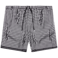 Amiri Staggered Houndstooth Silk Short "Black"