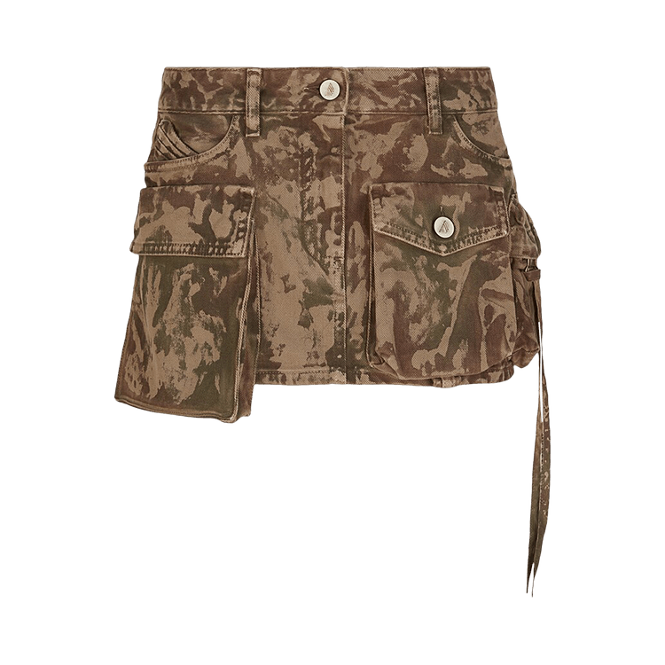 The Attico Fay Mini Skirt "Chocolate/Eden"