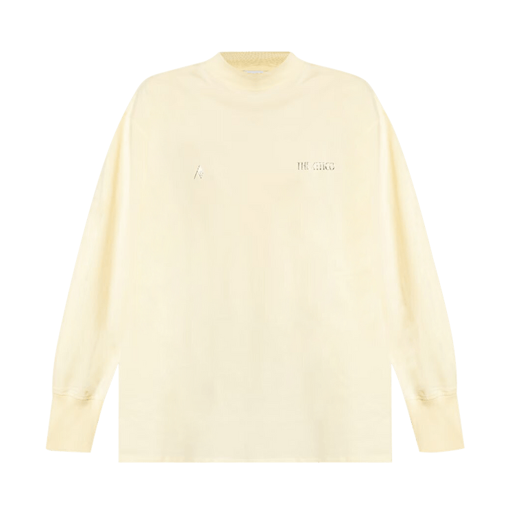 The Attico Logo Plaque Long-Sleeve T-Shirt "Butter"