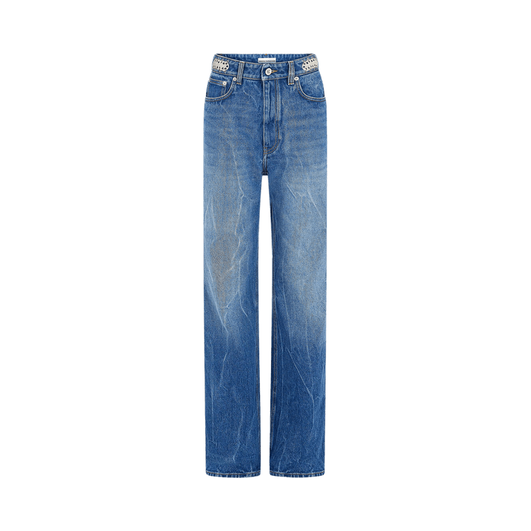 Rabanne Disc High Waisted Flared Jeans "Stone"