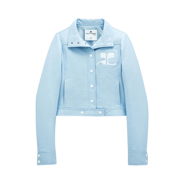 Courrèges Reedition Vinyl Jacket "Pastel Blue"