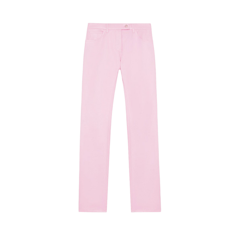 Courrèges 5 Pocket Vinyl Straight Pants "Pink"