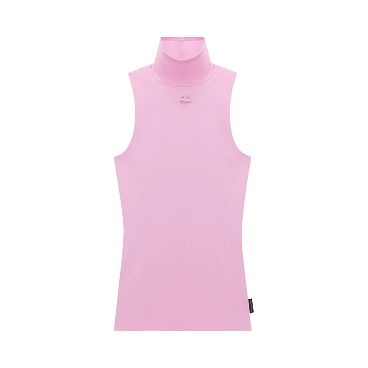 Courrèges Top Sleeveless Techno Jersey "Candy Pink"