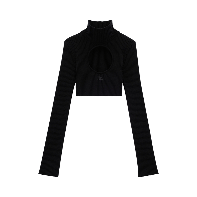 Courrèges Cropped Sweater "Groseille"