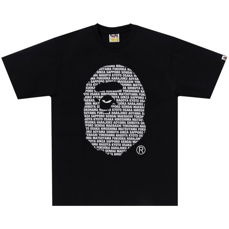 BAPE Japan Ape Head Tee "Black"