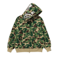 BAPE Art Camo Shark Hoodie "Green"