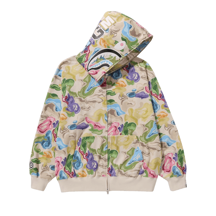 BAPE Art Camo Shark Hoodie "Multicolor"