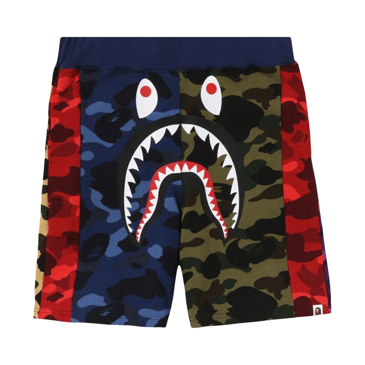 BAPE Mix Camo Crazy Sweat Shorts "Multicolor"