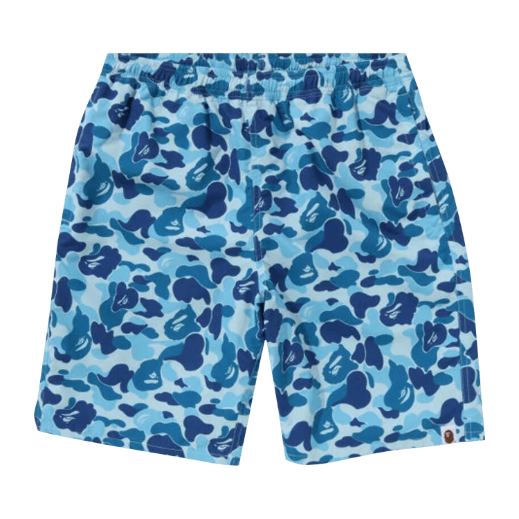 BAPE ABC Camo Beach Shorts "Blue"