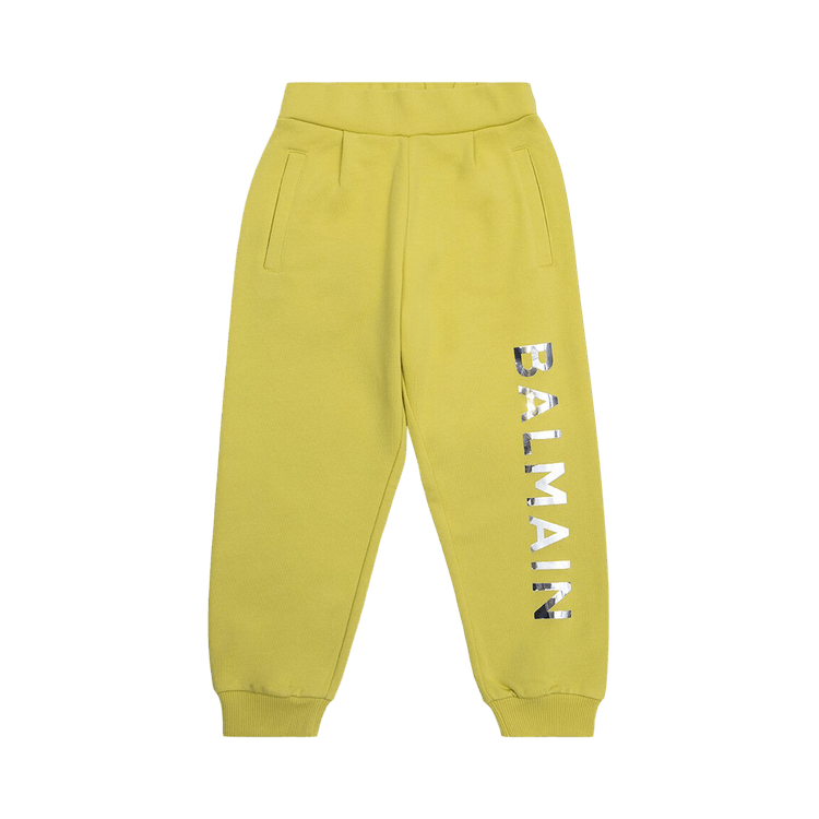 Balmain Kids Logo Printed Elastic Sweatpants "Yellow"