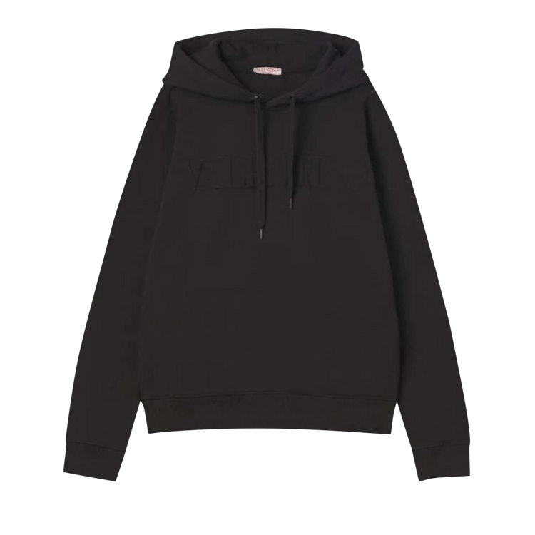 Valentino Logo Hoodie "Black"