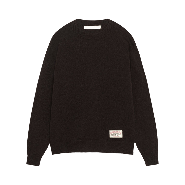 Stussy x Our Legacy Work Shop Knitted Roundneck Sweater "Dark Brown Surfman"