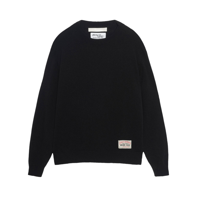 Stussy x Our Legacy Work Shop Knitted Roundneck Sweater "Black Surfman"