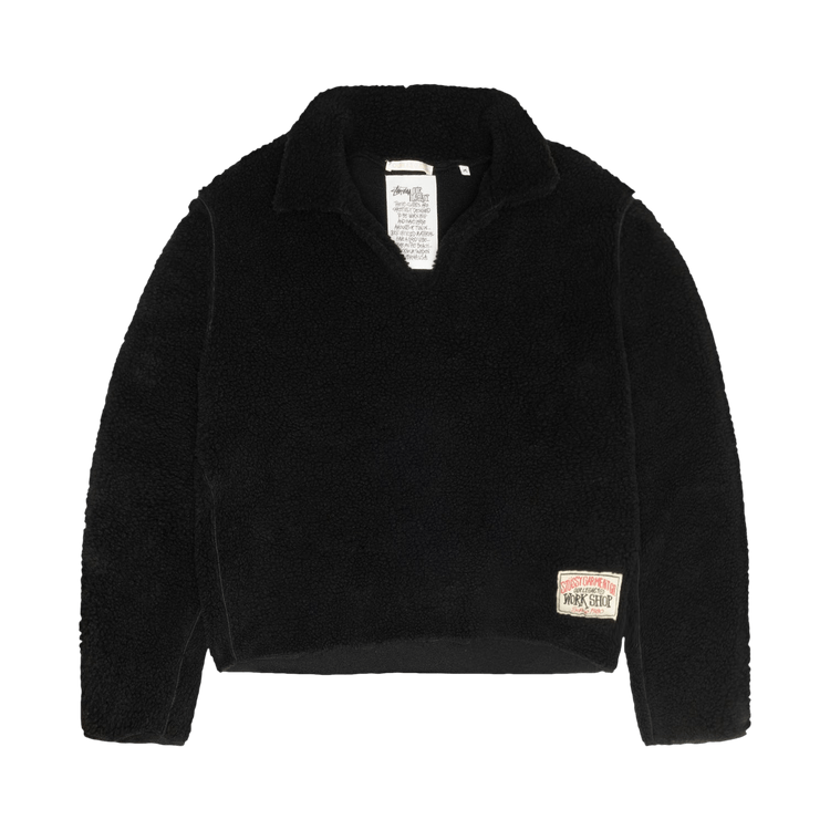 Stussy x Our Legacy Work Shop Runner Fleece Pullover "Black"
