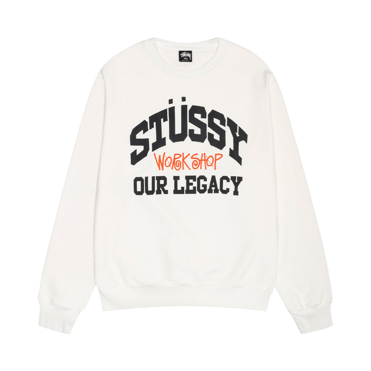 Stussy x Our Legacy x Our Legacy Work Shop Collegiate Pigment Dyed Crew "Natural"