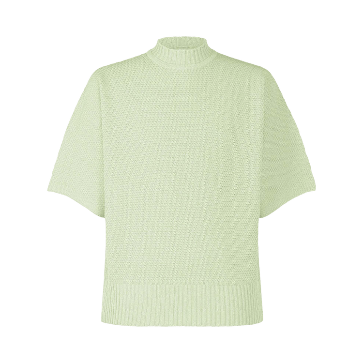 Homme Plissé Issey Miyake Rustic Knit T-Shirt "Light Jade Green"