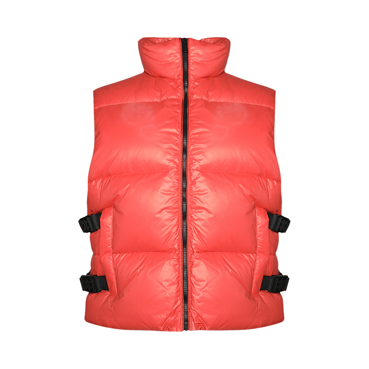 Givenchy Sleeveless Puffer Jacket With Buckles "Orange"