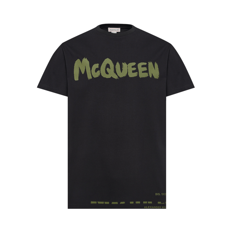 Alexander McQueen Graffiti T-Shirt "Black/Khaki"