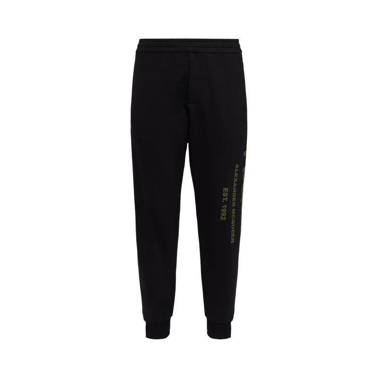 Alexander McQueen Graffiti Joggers "Black/Khaki"