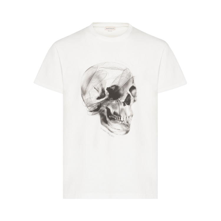 Alexander McQueen Dragonfly Skull T-Shirt "White/Black"