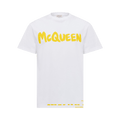 Alexander McQueen Graffiti T-Shirt "White/Yellow"