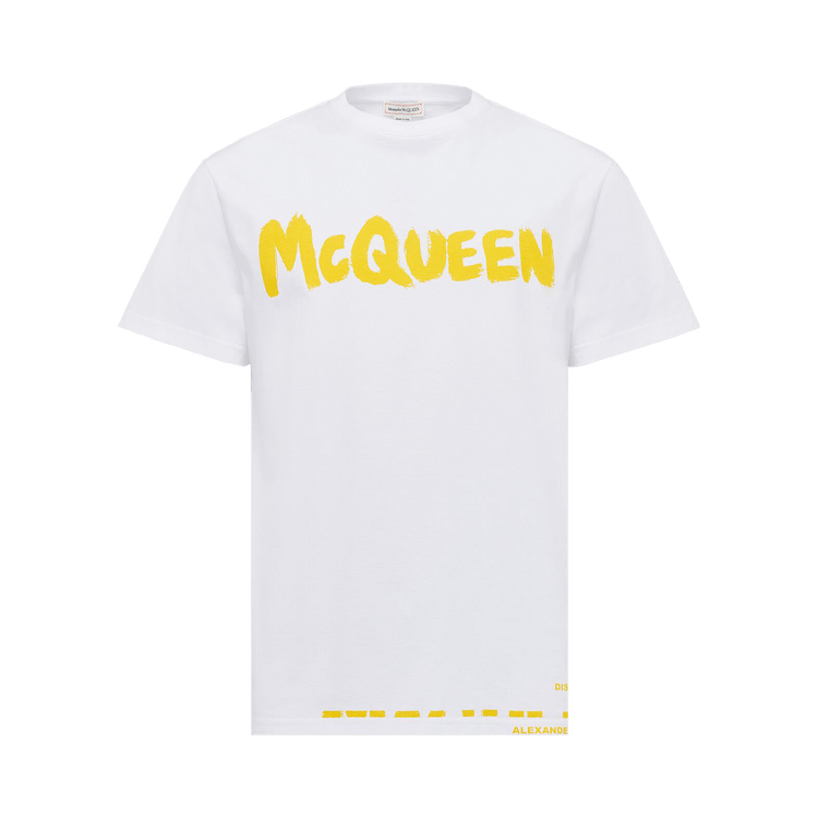 Alexander McQueen Graffiti T-Shirt "White/Yellow"