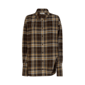 The Attico Diana Shirt "Chocolate"